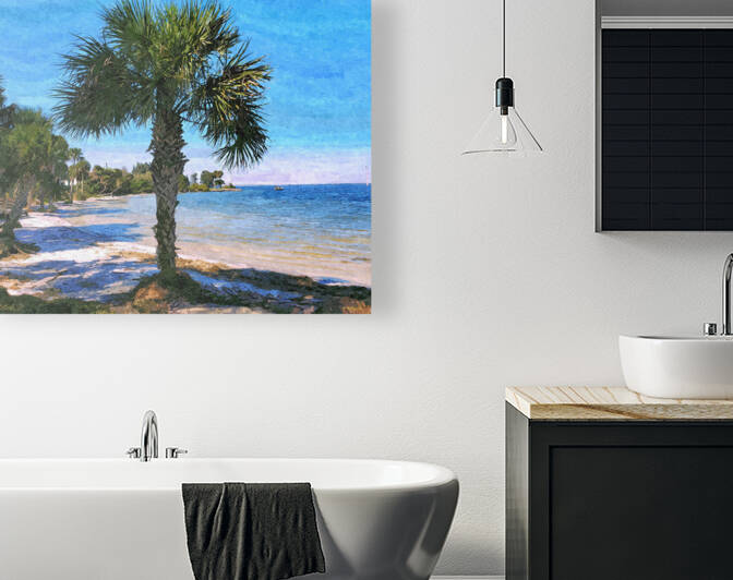 Lone Palm Tree by BRADLEY HIQUET