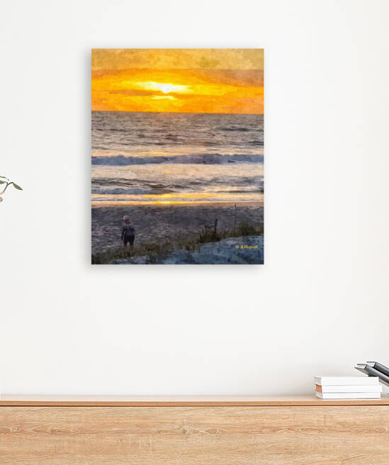 Sunrise Beach Walk by BRADLEY HIQUET