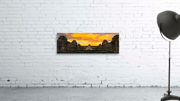 Louvre Museum Sunset Wall Preview