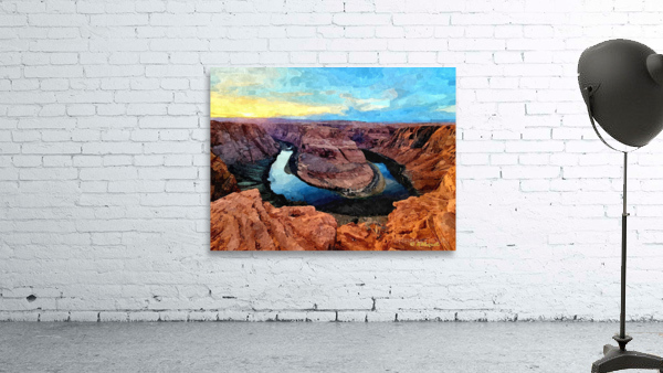 Horseshoe Bend Sunset Wall Preview