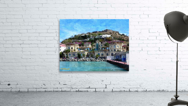 Island Town View Wall Preview