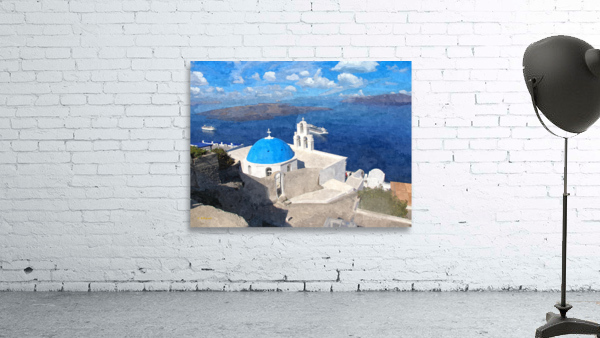 Santorini Ocean View Wall Preview