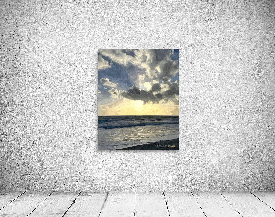 Beach Sunrise with Cloud s Wall Preview