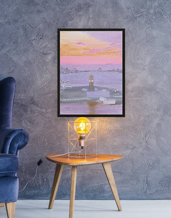 A Tale of Two Cities - Sunrise over New York by MJ Hoehn