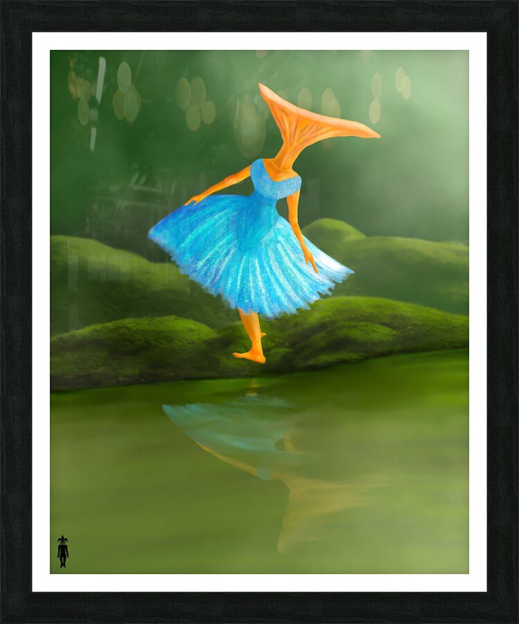 Mushroom Dancer Picture Frame print