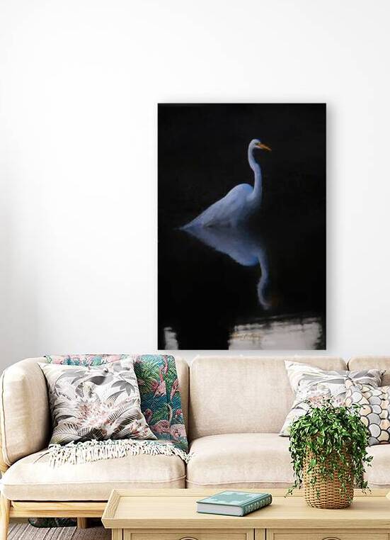 CleaningPaintedWhiteHeron topaz high fidelity v2 by David E Francey Photography