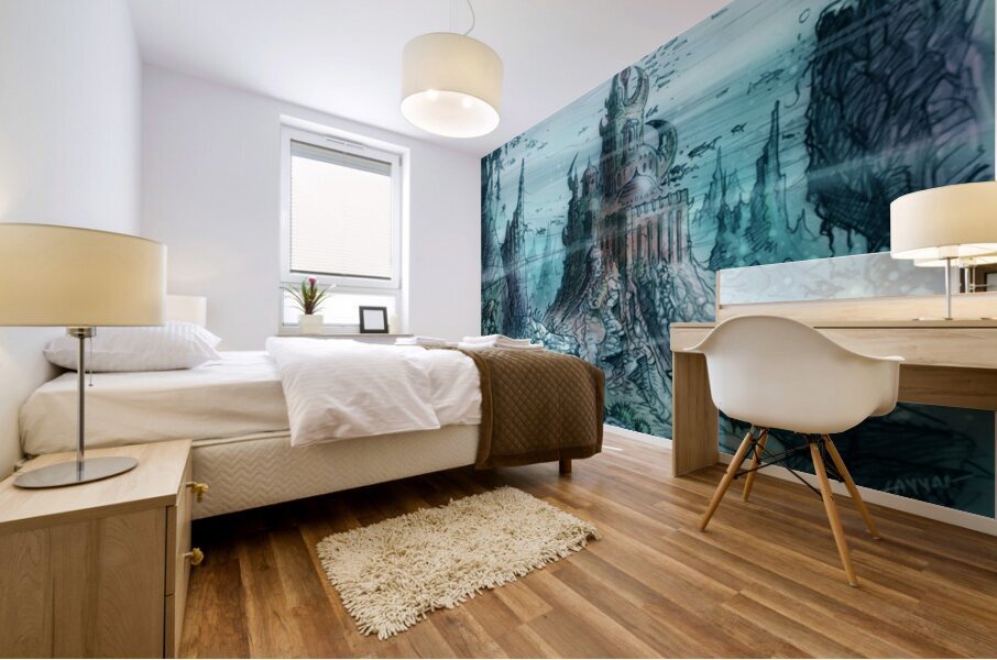 UNDERWATER CITY Mural print