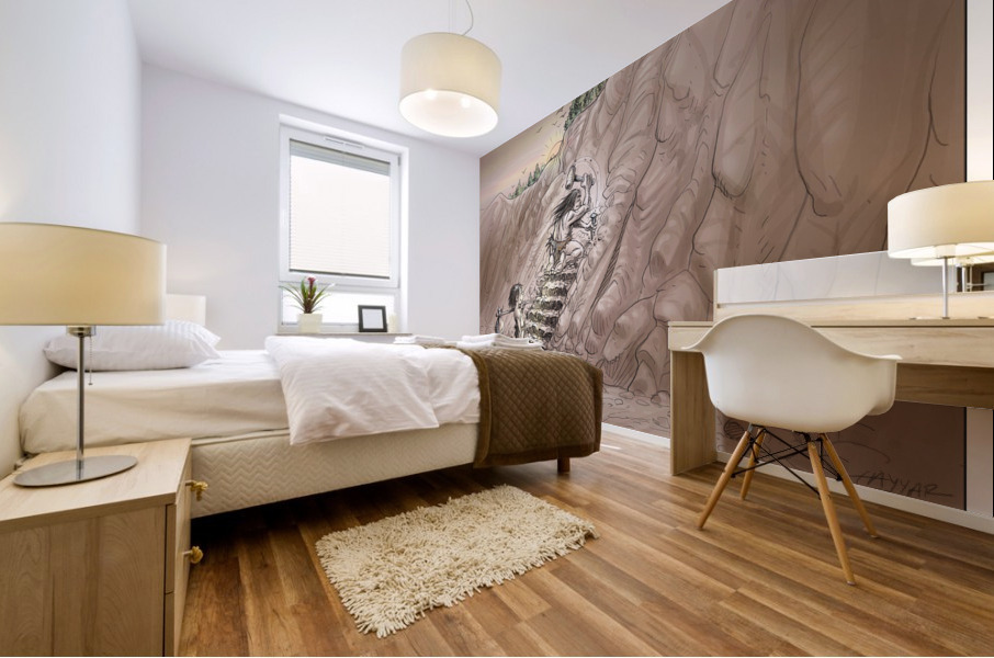 Caveboy Mural print