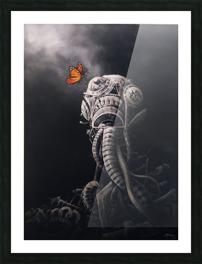 A Robot Picture Frame print
