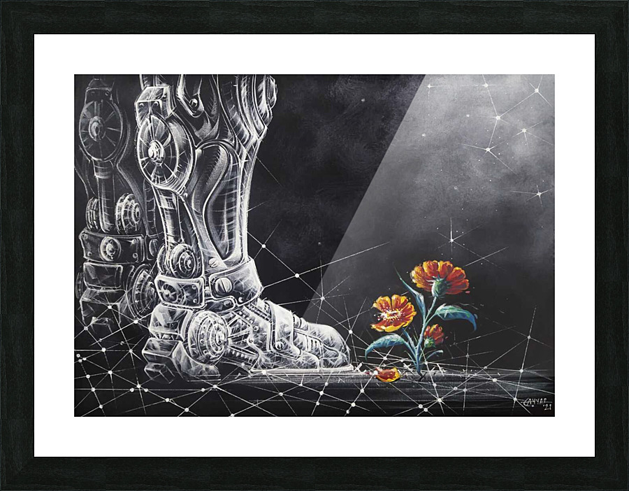A Flower Picture Frame print