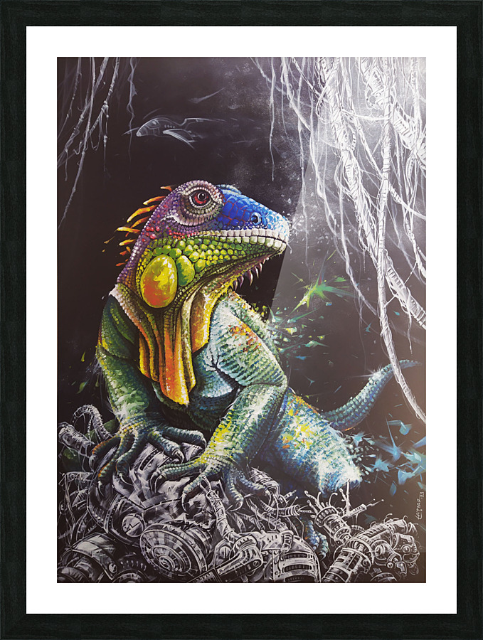 Iguana by Tayyar Ozkan Wall Art