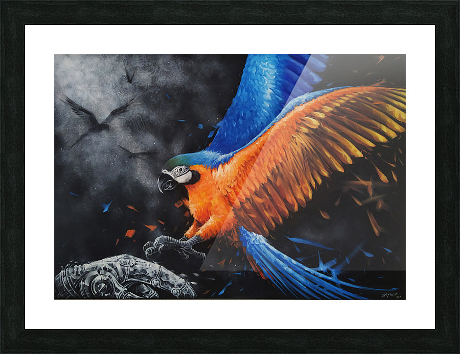 A Parot Picture Frame print