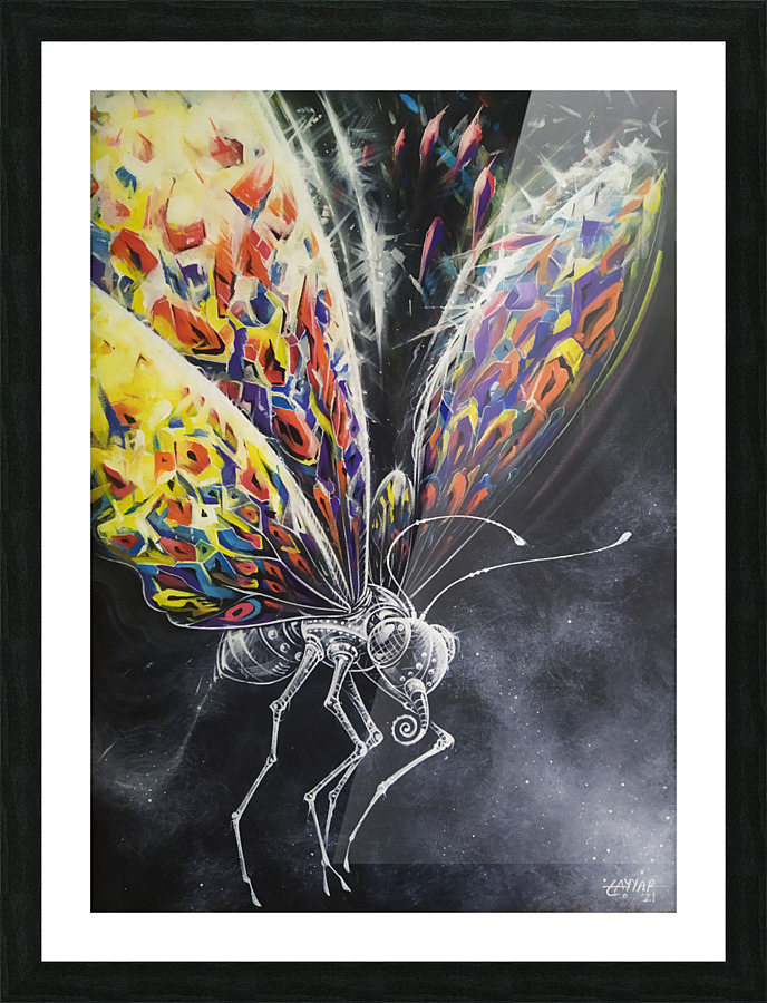 A Butterfly Picture Frame print