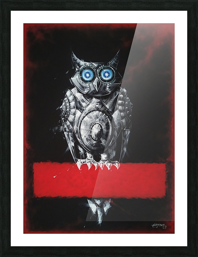 An Owl Picture Frame print