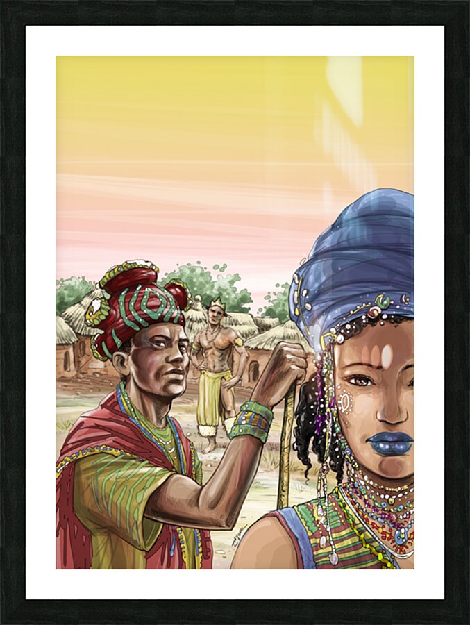 INDIANS Picture Frame print