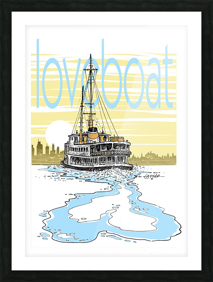 LOVE BOAT Picture Frame print