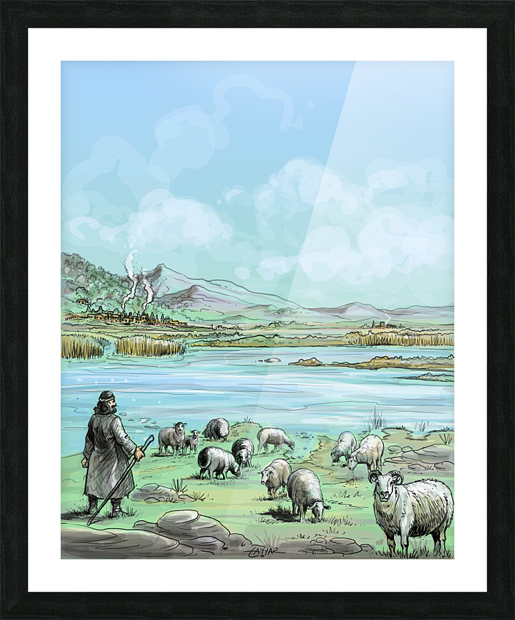 Shepherd Picture Frame print