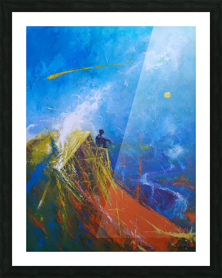 The hill Picture Frame print