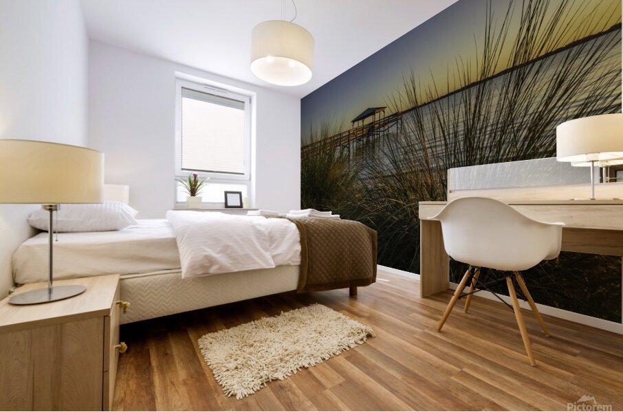 Through the blades Mural print