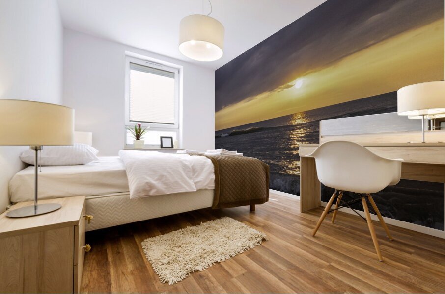 Orange sky Mural print