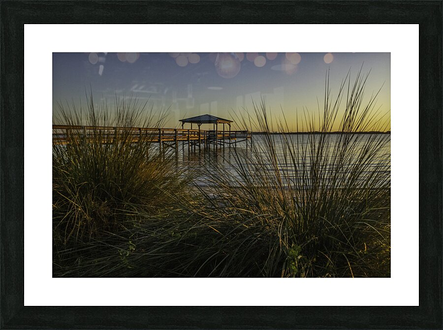 Through the blades Picture Frame print