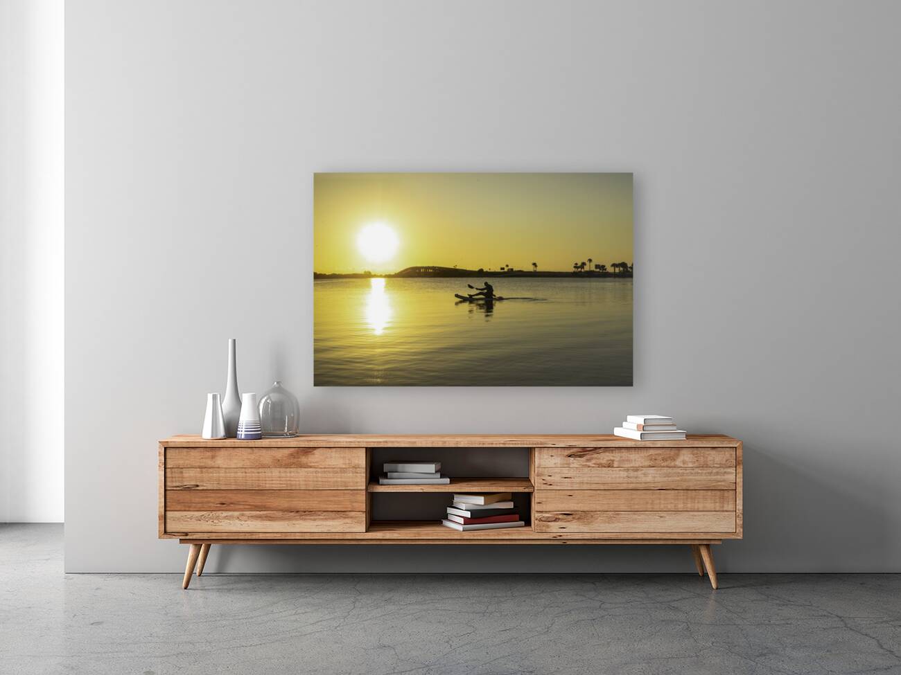 Kayak sunrise Reproduction