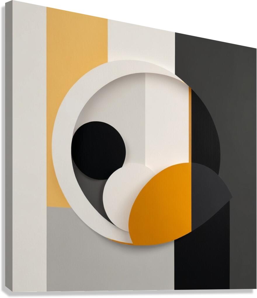 Abstract Piece-Negative Space 3 Canvas Print