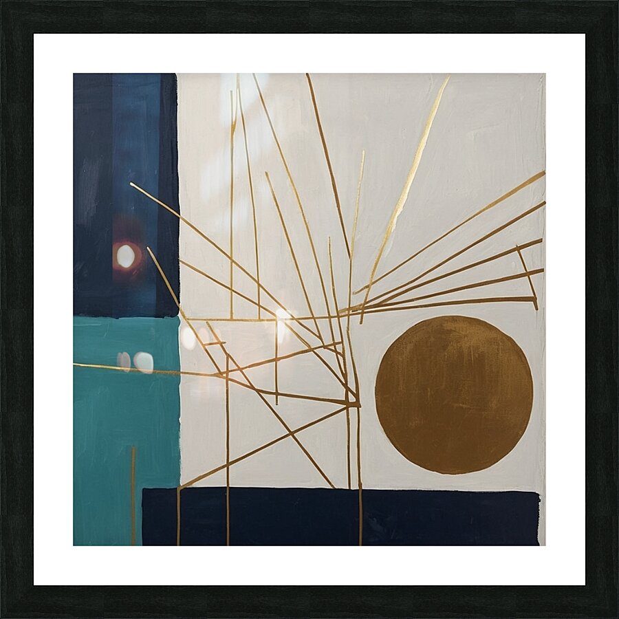  Simple Abstract Pece 3  Picture Frame print