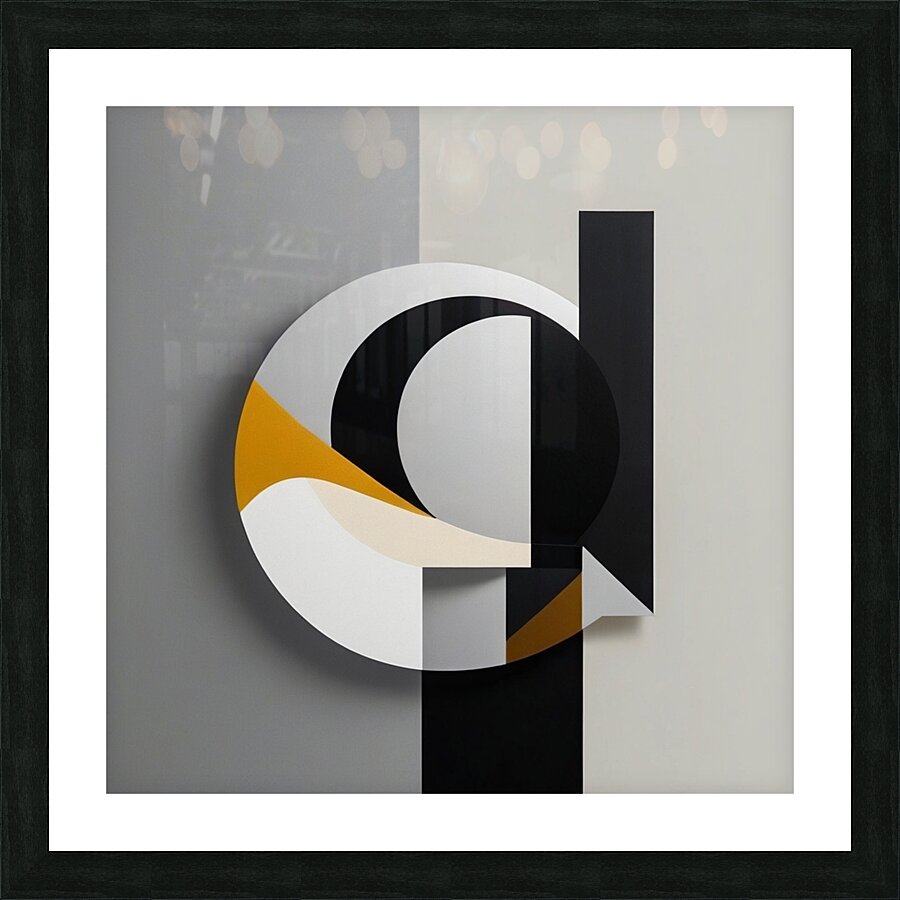  Abstract Piece-Negative Space 2 Picture Frame print