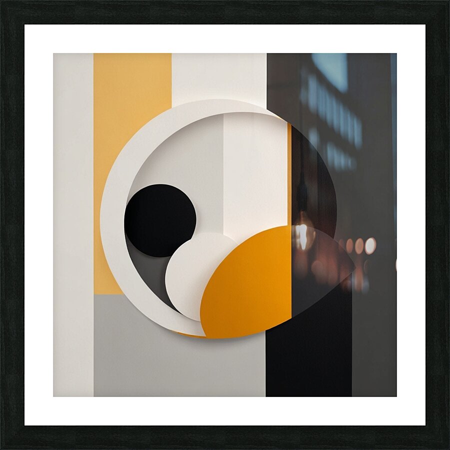 Abstract Piece-Negative Space 3 Picture Frame print