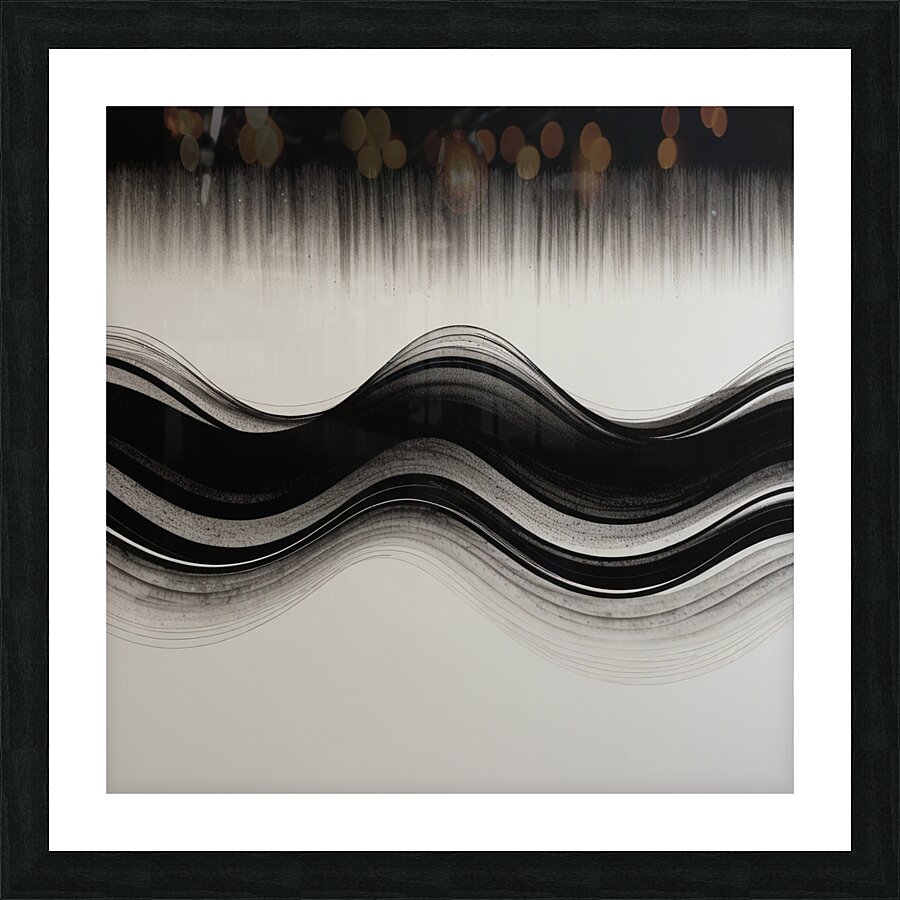 Abstract-Minimalist Wave Picture Frame print