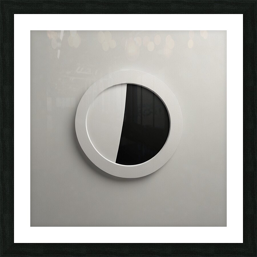 Abstract-Circle in Negative Space Picture Frame print