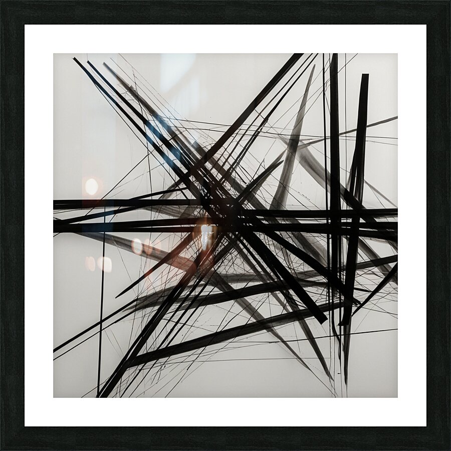 Abstract-Intersecting Lines Picture Frame print