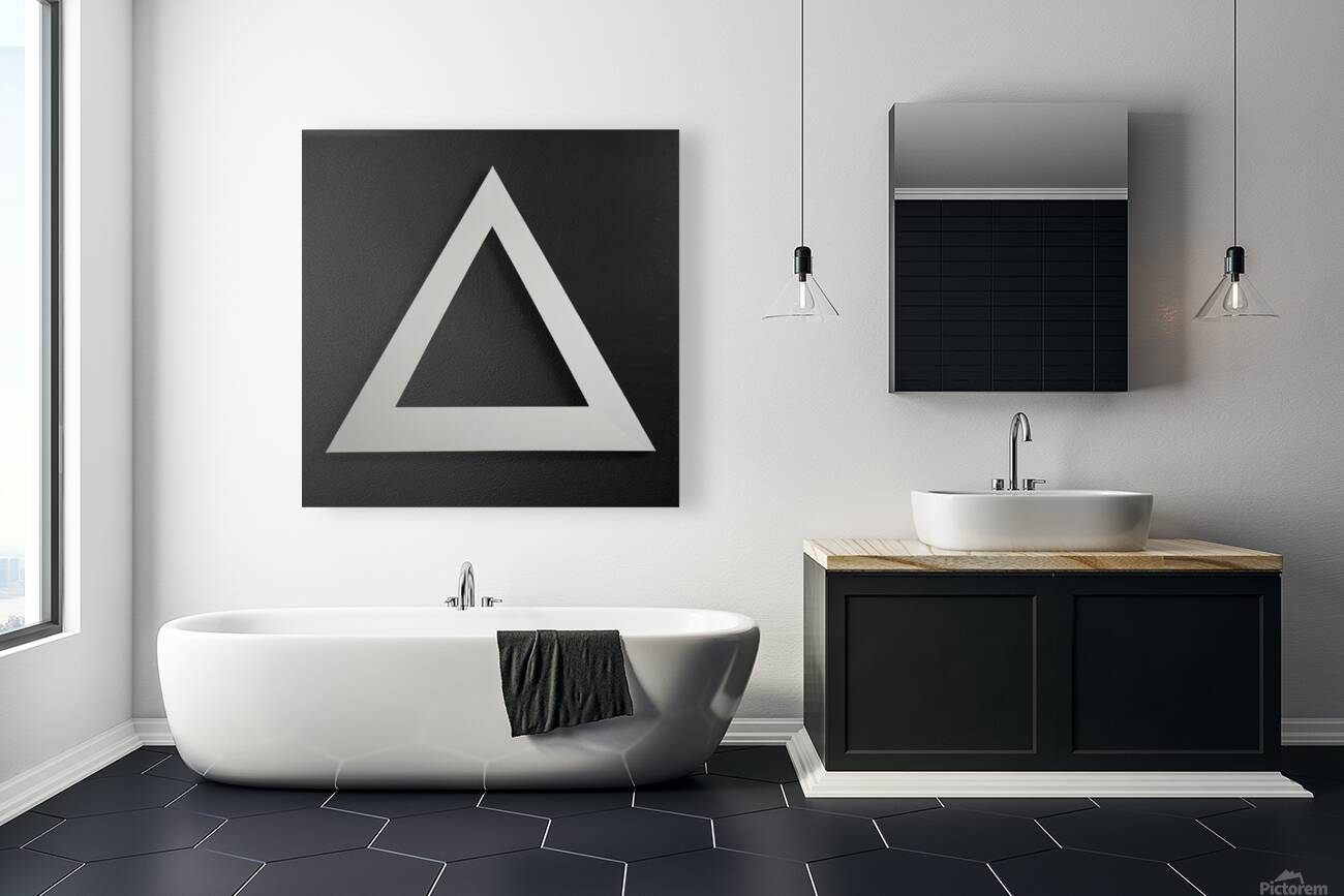 Abstract-Negative Space Triangle Reproduction