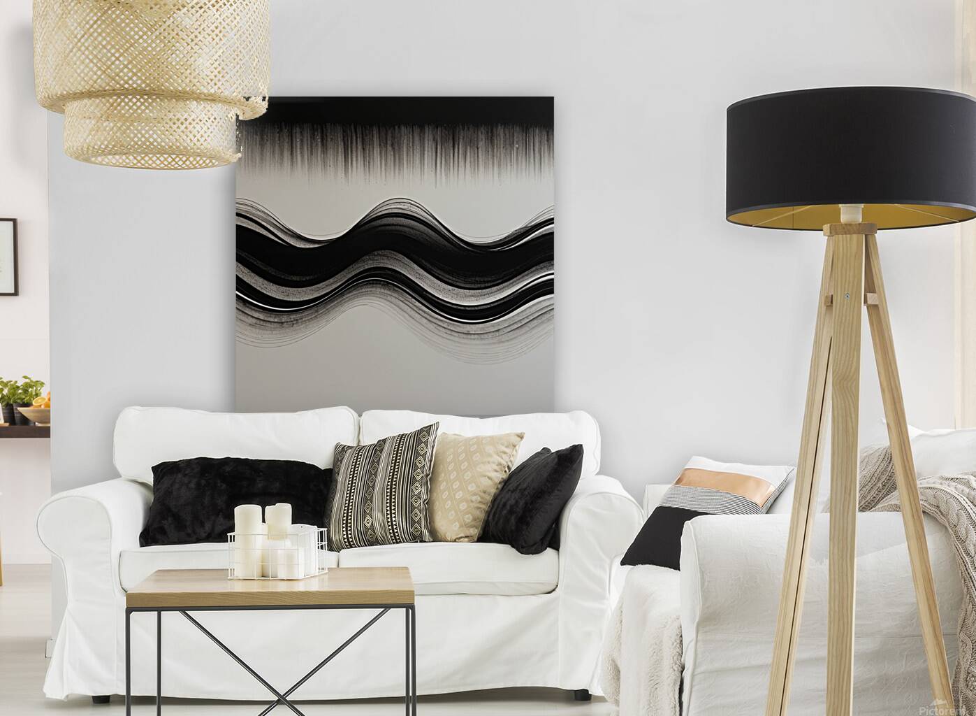 Abstract-Minimalist Wave Reproduction