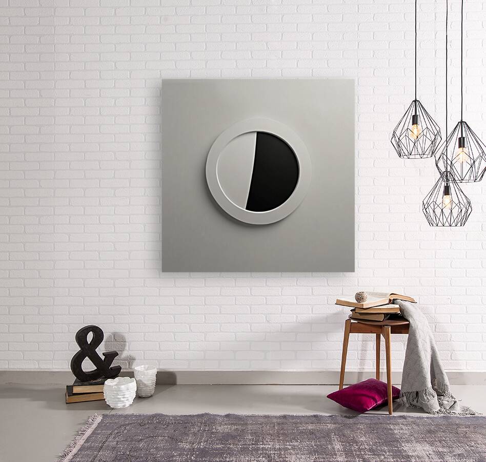 Abstract-Circle in Negative Space Reproduction