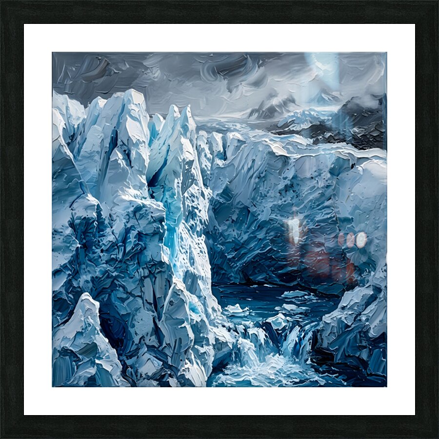 Sapphire Peaks  Picture Frame print