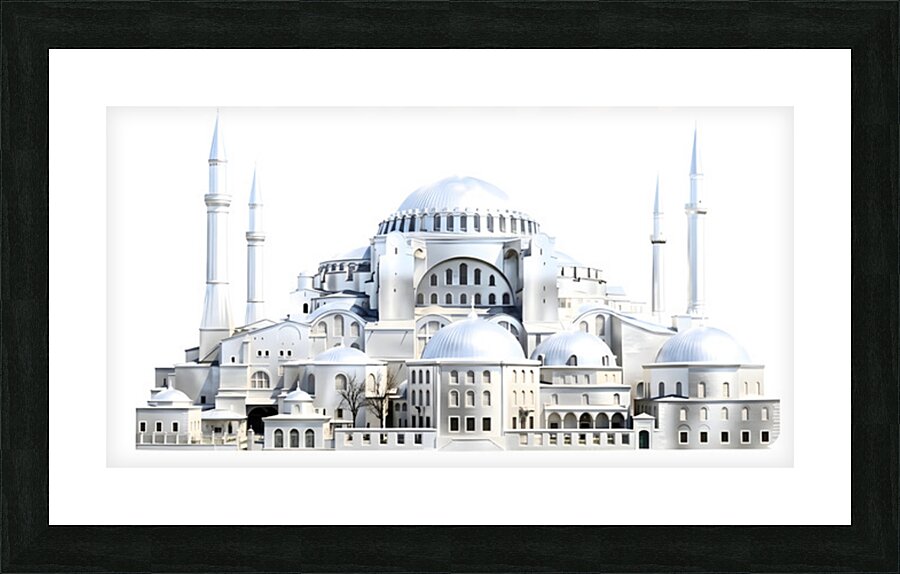 Silver Dome Picture Frame print
