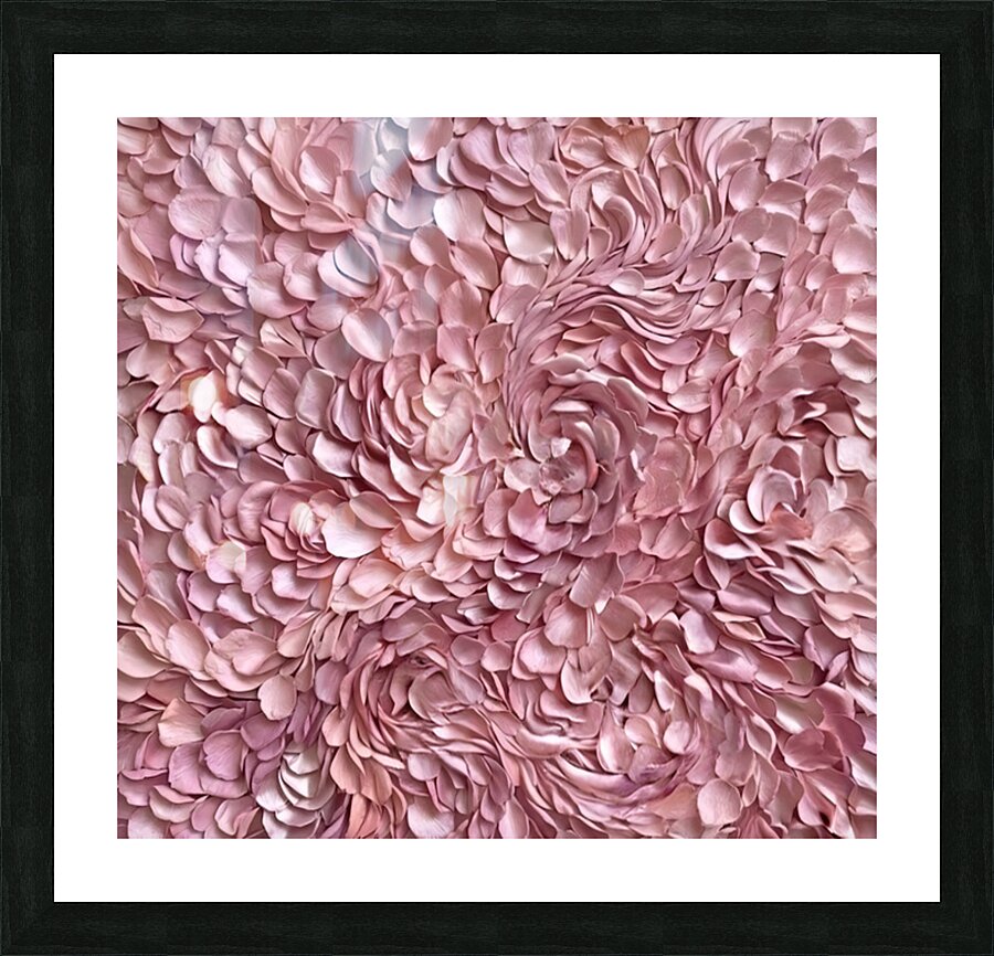Pink Petal Picture Frame print