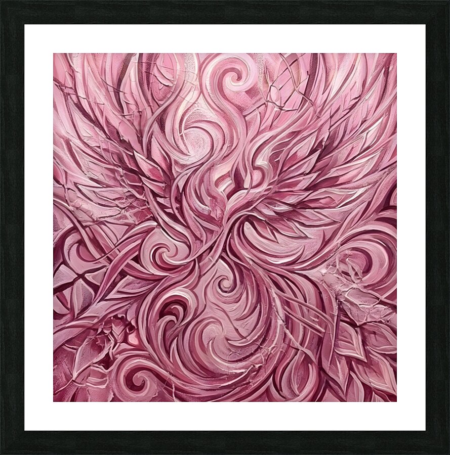 Blush Phoenix Rising Picture Frame print