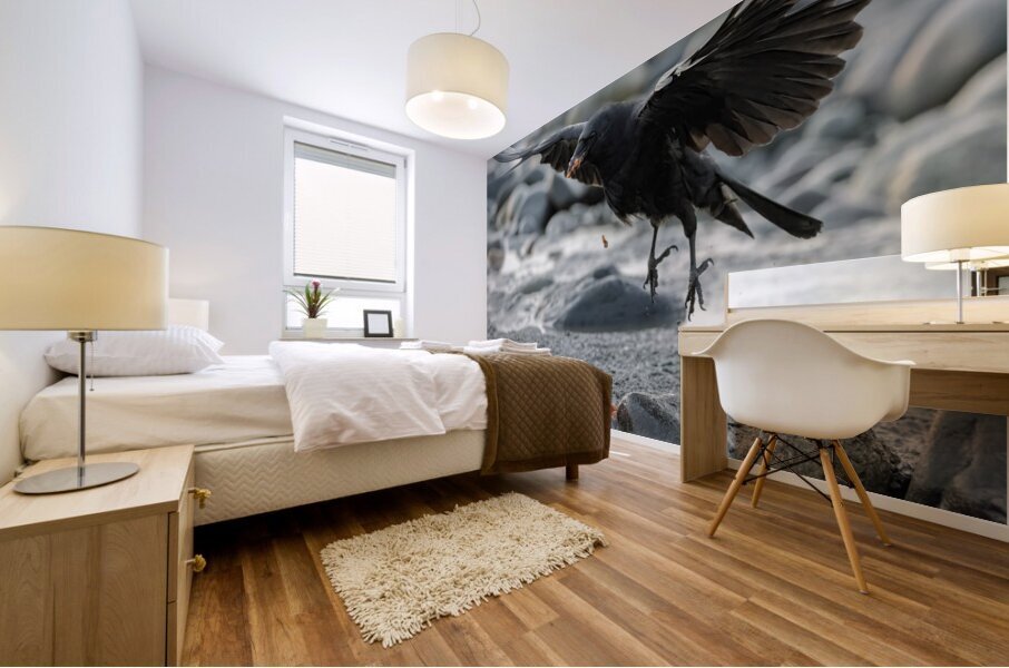 Beachside Feast: The Crows Salmon Delight Mural print