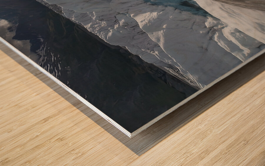 The Glaciers Jewel: A Moment of Magic Wood print