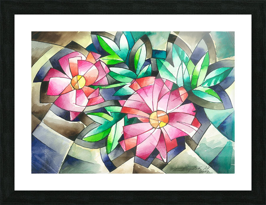 peonies Picture Frame print