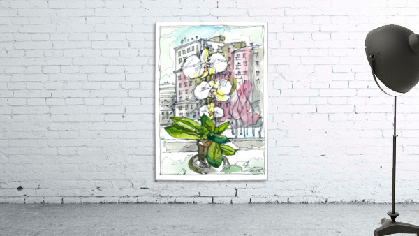Flower on the window Wall Preview