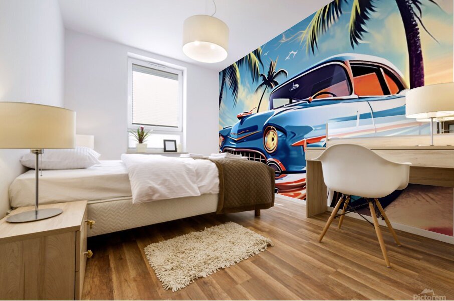 NOSTALGIC CAR2 Mural print