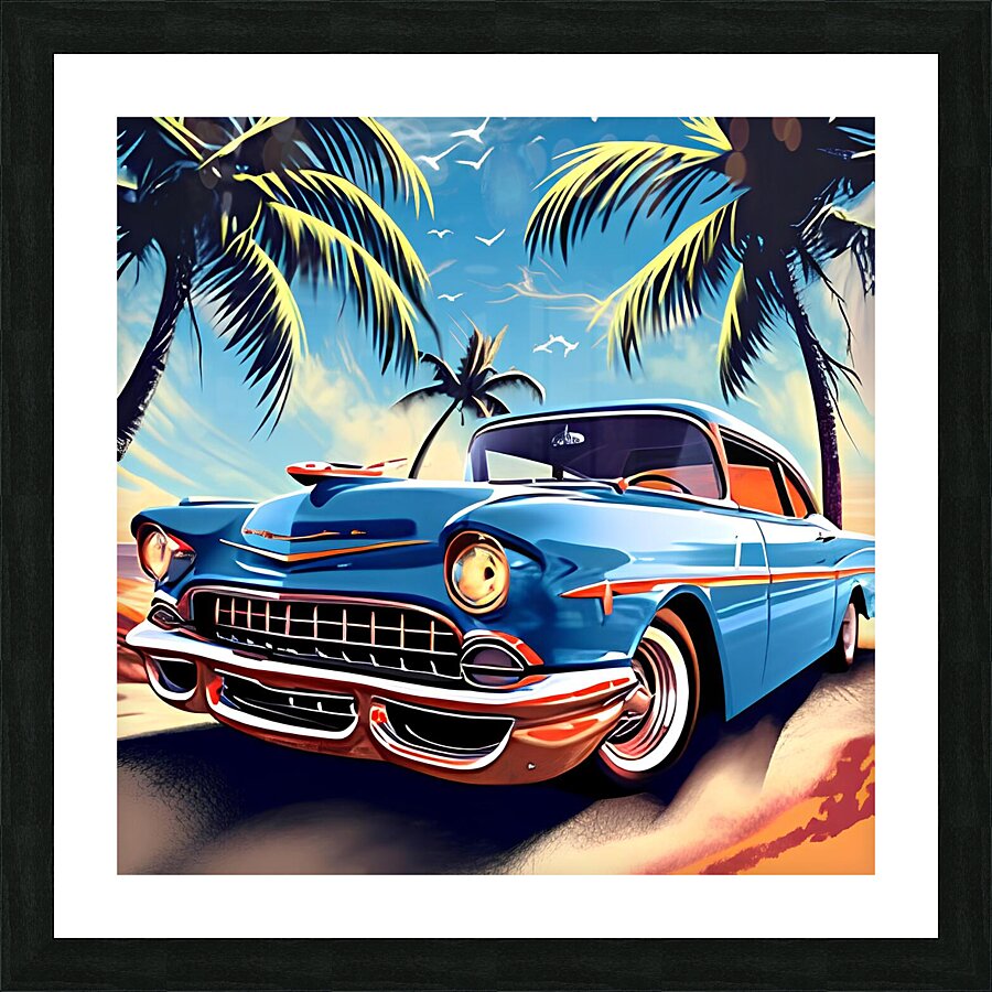 NOSTALGIC CAR2 Picture Frame print