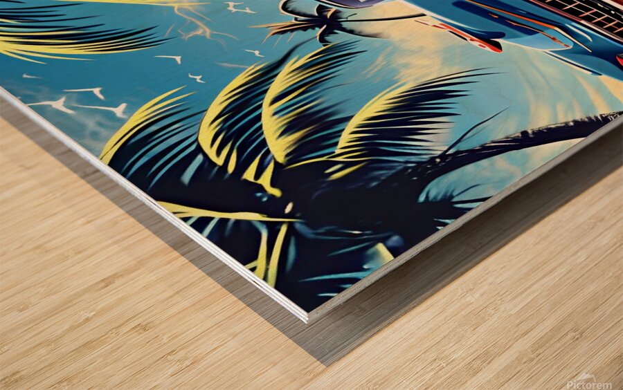 NOSTALGIC CAR2 Wood print