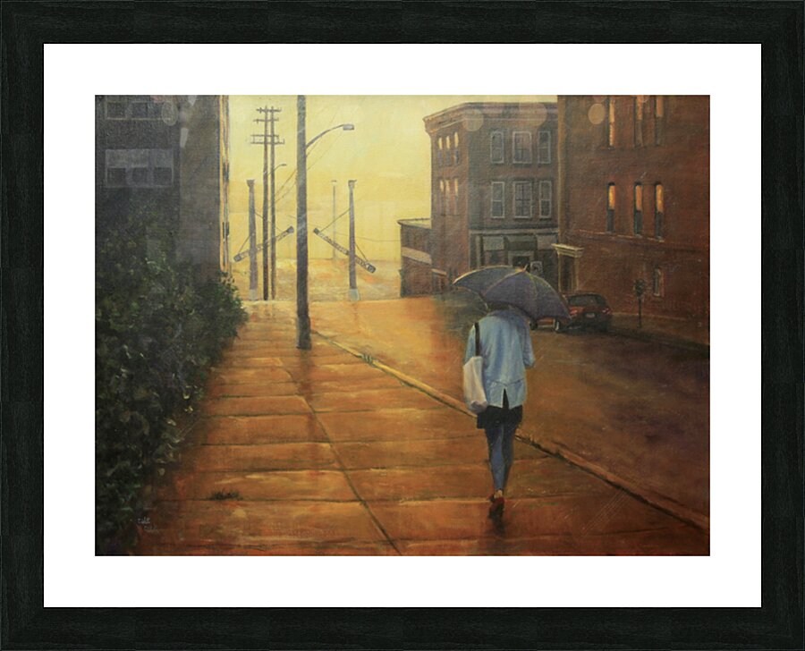 Sun Shower Stroll Picture Frame print