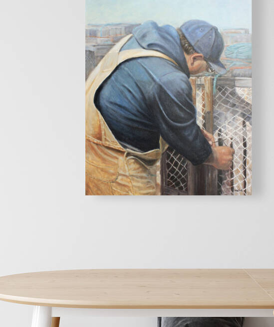 Mending Nets by Dale Cook
