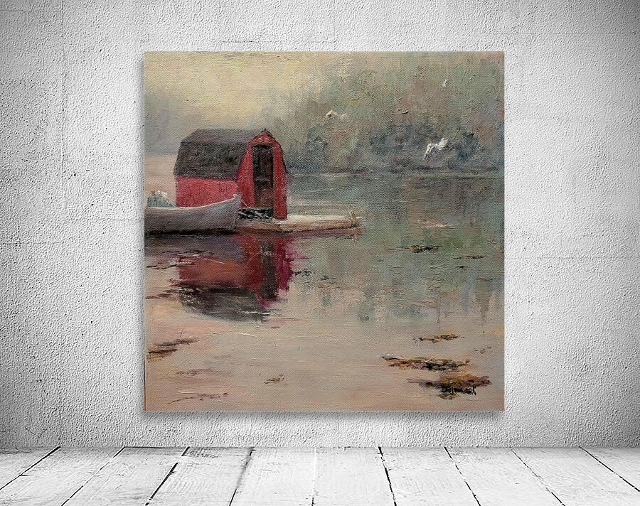 Misty Morning Reflection Wall Preview